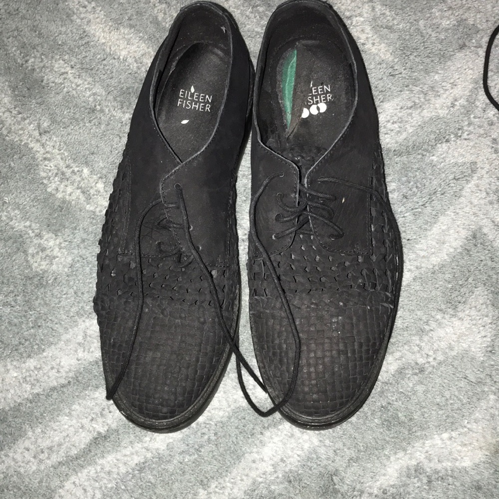 Black platform shoes